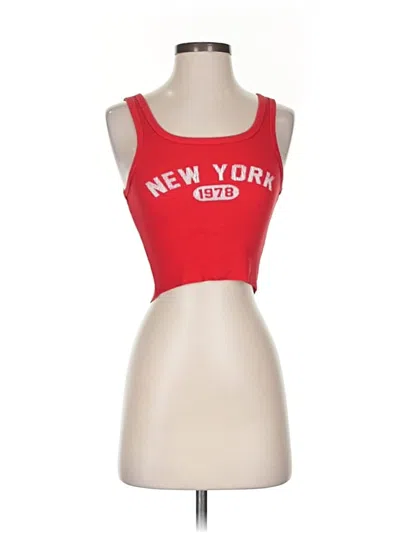 Pre-owned Full Tilt Tank Top Red Strapless Neckline Tops