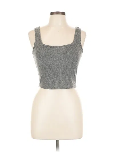 Pre-owned Full Tilt Tank Top Silver Square Neckline Tops