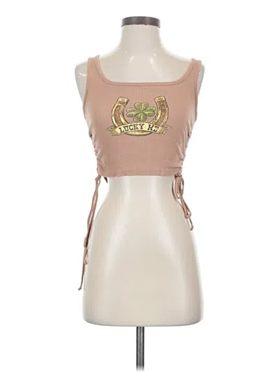 Pre-owned Full Tilt Tank Top Tan Strapless Neckline Tops