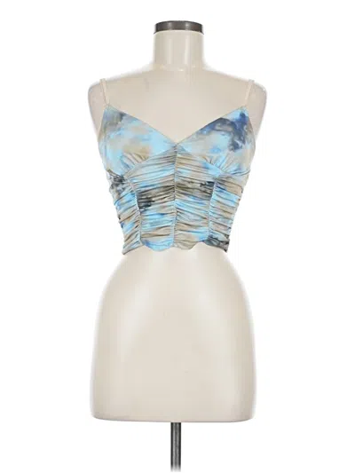 Pre-owned Full Tilt Tube Top Blue Strapless Neckline Tops