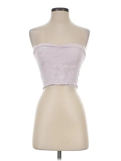 Pre-owned Full Tilt Tube Top Purple Strapless Neckline Tops