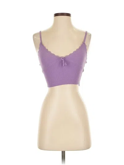 Pre-owned Full Tilt Tube Top Purple Sweetheart Neckline Tops