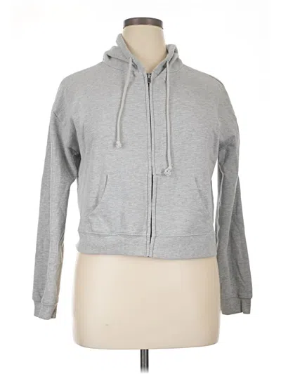 Pre-owned Full Tilt Zip Up Hoodie In Gray