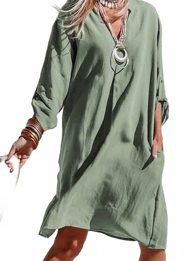 Full Time Purchase Fancy Free Casual Mini Dress In Green