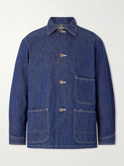 Fullcount Denim Chore Jacket In Blue
