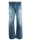 Fullcount Four-pocket Wide-leg Jeans In Blue