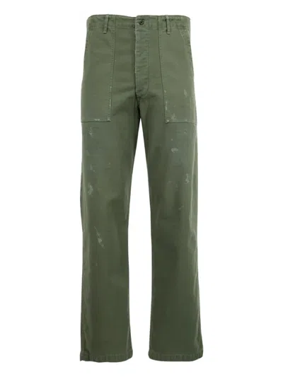 Fullcount Master Utility-pocket Trousers In Green