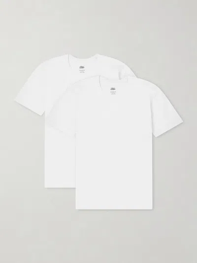 Fullcount Two-pack Cotton-jersey T-shirt In White