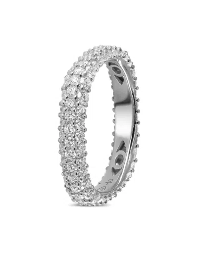 Fullord 18k White Gold Diamond Eternity Ring