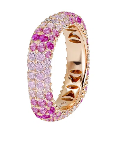 Fullord Ghost Sapphire And Diamond Ring In Pink