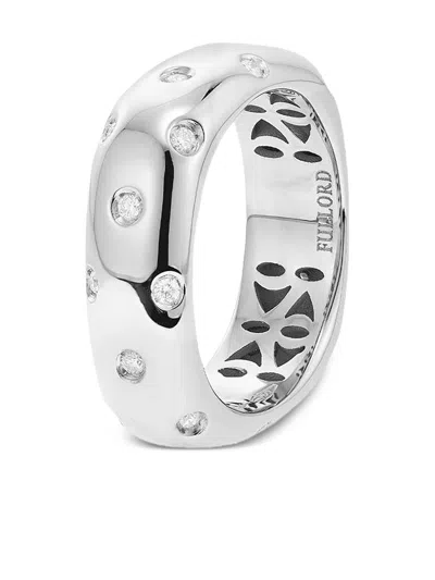 Fullord White Gold Diamond Scattered Ring