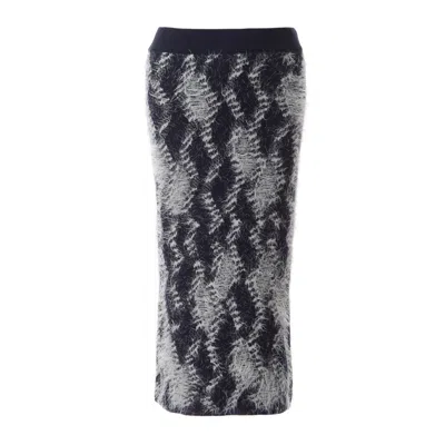 Fully Fashioning Women's Blue / White  In Blue/white