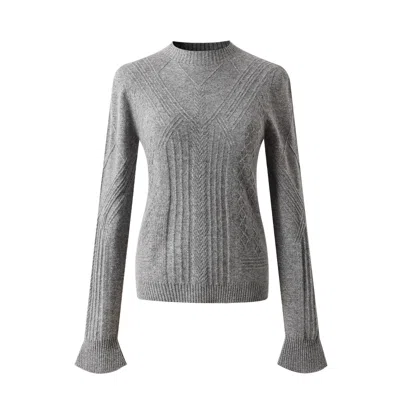 Fully Fashioning Women's Grey Vere Cashmere Pullover