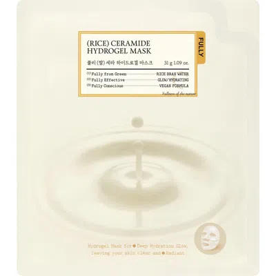 Fully Rice Ceramide Hydrogel Mask In White