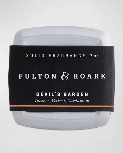Fulton & Roark Devil's Garden Solid Fragrance, 0.2 Oz. In White