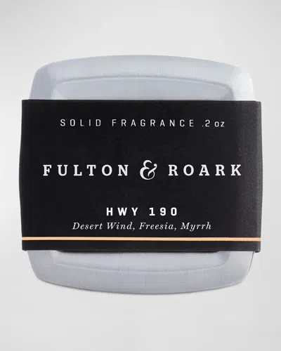 Fulton & Roark Hwy 190 Solid Fragrance, 0.2 Oz. In White