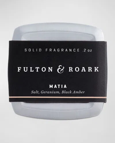 Fulton & Roark Matia Solid Fragrance, 0.2 Oz. In White