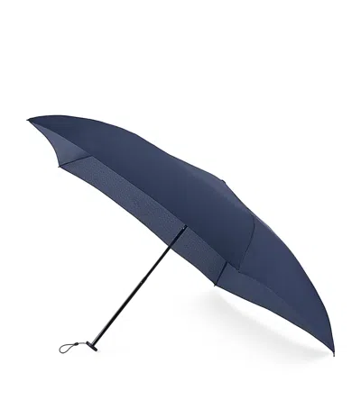 Fulton Compact Telescopic Umbrella In Blue
