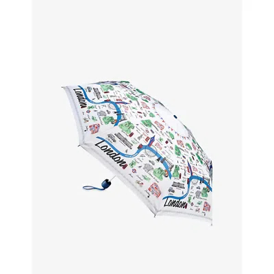 Fulton Womens London Map Minilite London Umbrella In Multi