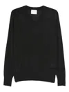 Fumagalli Black Merino Wool Crewneck Sweater In Black