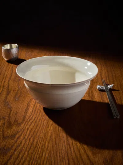 Fuminari Araga Kohiki Ceramic Noodle Bowls - 7in/18cm (set Of 4) In Neutral
