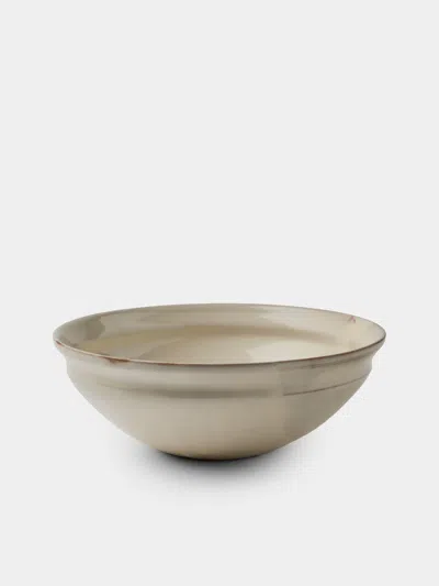Fuminari Araga Kohiki Ceramic Shallow Bowls - 8in/21cm (set Of 4) In Neutral