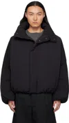 Fumito Ganryu Black Constructive Stealth Down Jacket In Black