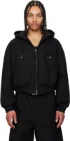 Fumito Ganryu Black Deformed Active Jacket In Black