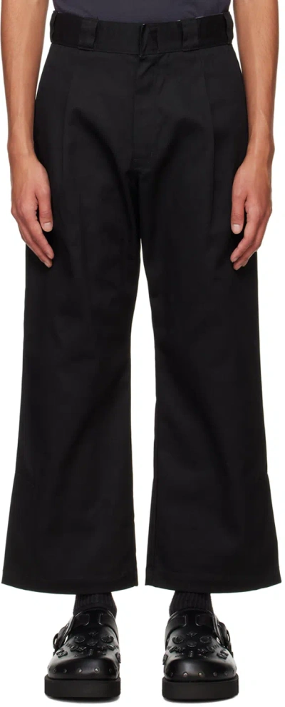 Fumito Ganryu Black Dickies Edition Side Slit Trousers