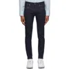 Fumito Ganryu Blue 5 Pockets Separate Skinny Jeans In Indigo