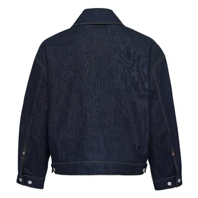 Fumito Ganryu Deformed Denim Jacket In Blue