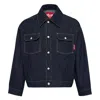 Fumito Ganryu Deformed Denim Jacket In Blue