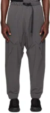 Fumito Ganryu Gray Easy Cargo Pants In Charcoal Gray