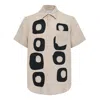 Fumito Ganryu Pattern Patchwork Linen Shirt In Neutral