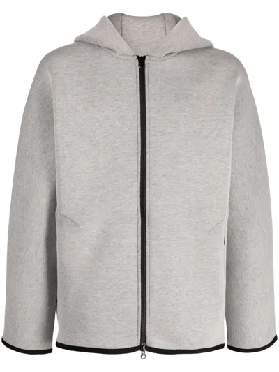 Fumito Ganryu Poly Zip-up Jacket In Grey