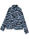 Fumito Ganryu X Phenomenon Tiger Camo Cotton Jacket In Blue