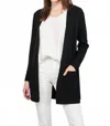 Fun 2 Fun No Matter What Pocket Sweater Cardigan In Black In Black