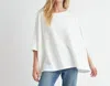 Fun 2 Fun Oversized Knit Sweater Top In White In White