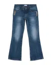 Fun & Fun Toddler Girl Jeans Blue Size 4 Cotton, Lycra, Polyester In Blue