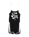 Fun & Fun Toddler Girl Playsuit Black Size 7 Cotton In Black