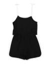 Fun & Fun Toddler Girl Playsuit Black Size 7 Cotton In Black