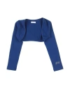 Fun & Fun Toddler Girl Wrap Cardigans Bright Blue Size 4 Cotton, Elastane In Blue