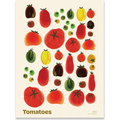 Fun Fact Co. Tomato Family Reunion Giclée Print In Multi