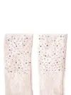 Fun Flamingo Embellished Sheer Socks In Pink