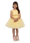 Fun-fun Dress With Logo Fun Fun In Yellow