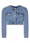 Fun-fun Jeans Jacket Bambina Fun Fun In Light Blue