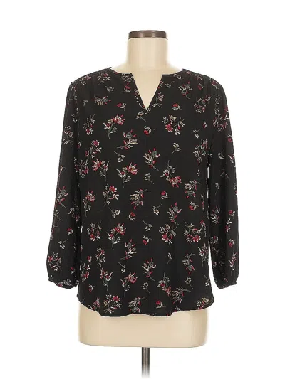 Pre-owned Fun2fun 3/4 Sleeve Blouse In Black
