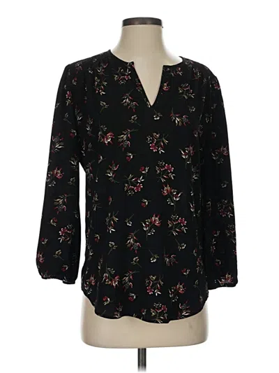 Pre-owned Fun2fun 3/4 Sleeve Blouse In Black