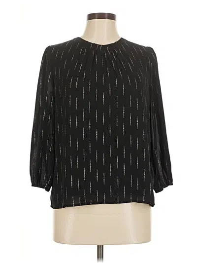Pre-owned Fun2fun 3/4 Sleeve Blouse In Black