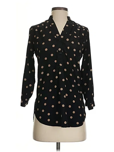 Pre-owned Fun2fun 3/4 Sleeve Blouse In Black